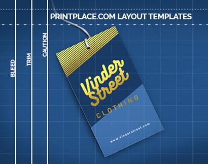 Foil Hang Tags Layout Templates